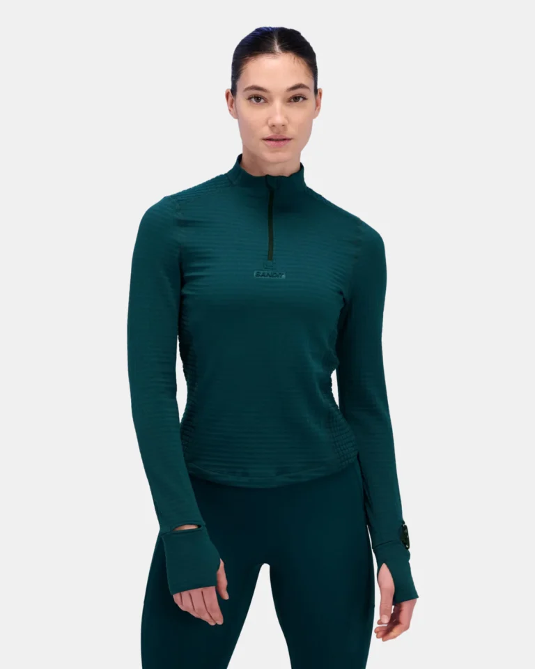 Лонгслив Bandit Running Women's CaldoGrid™ Quarter Zip - Storm