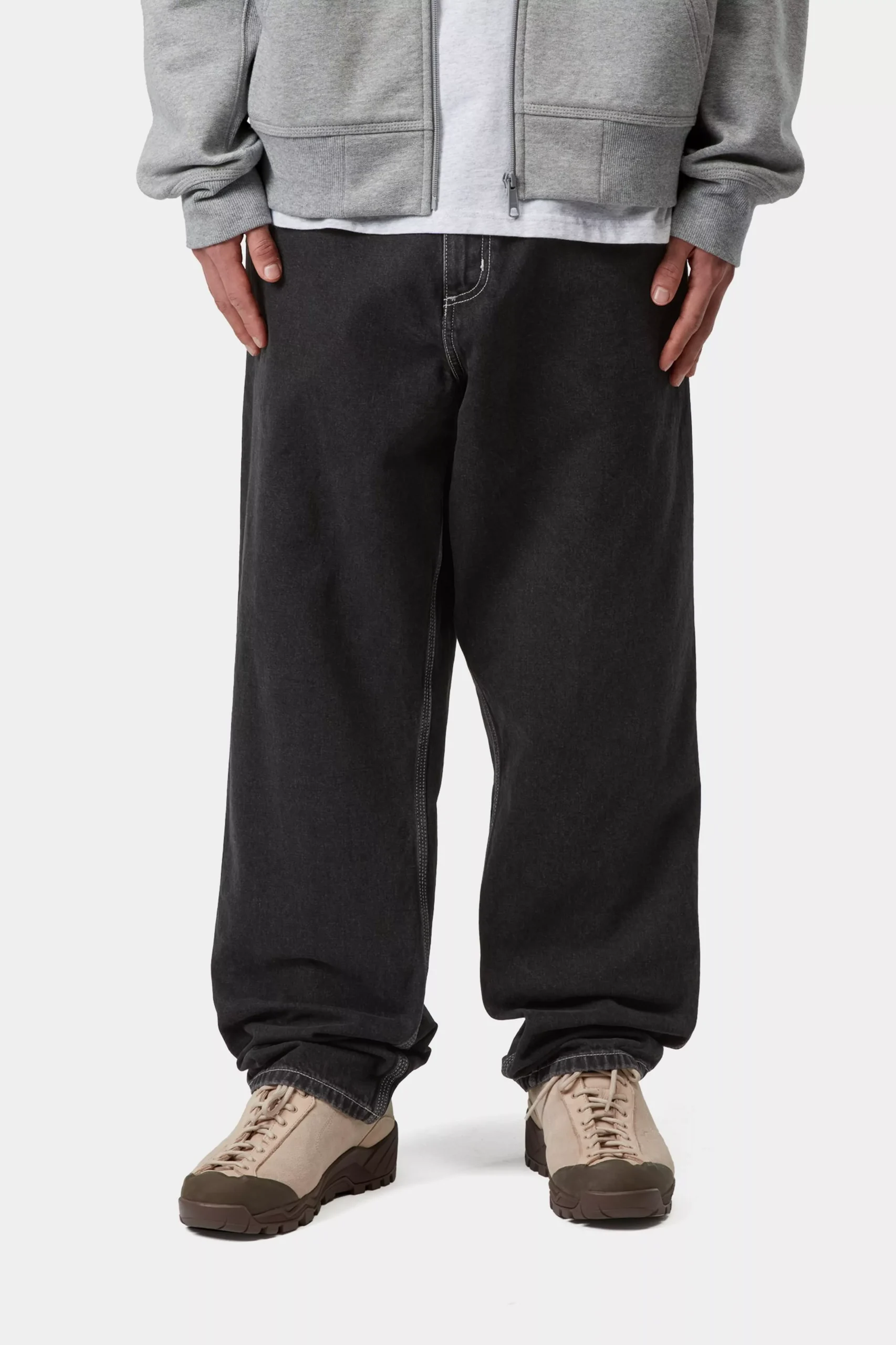 Джинсы Carhartt WIP Simple Pant Black Stone washed