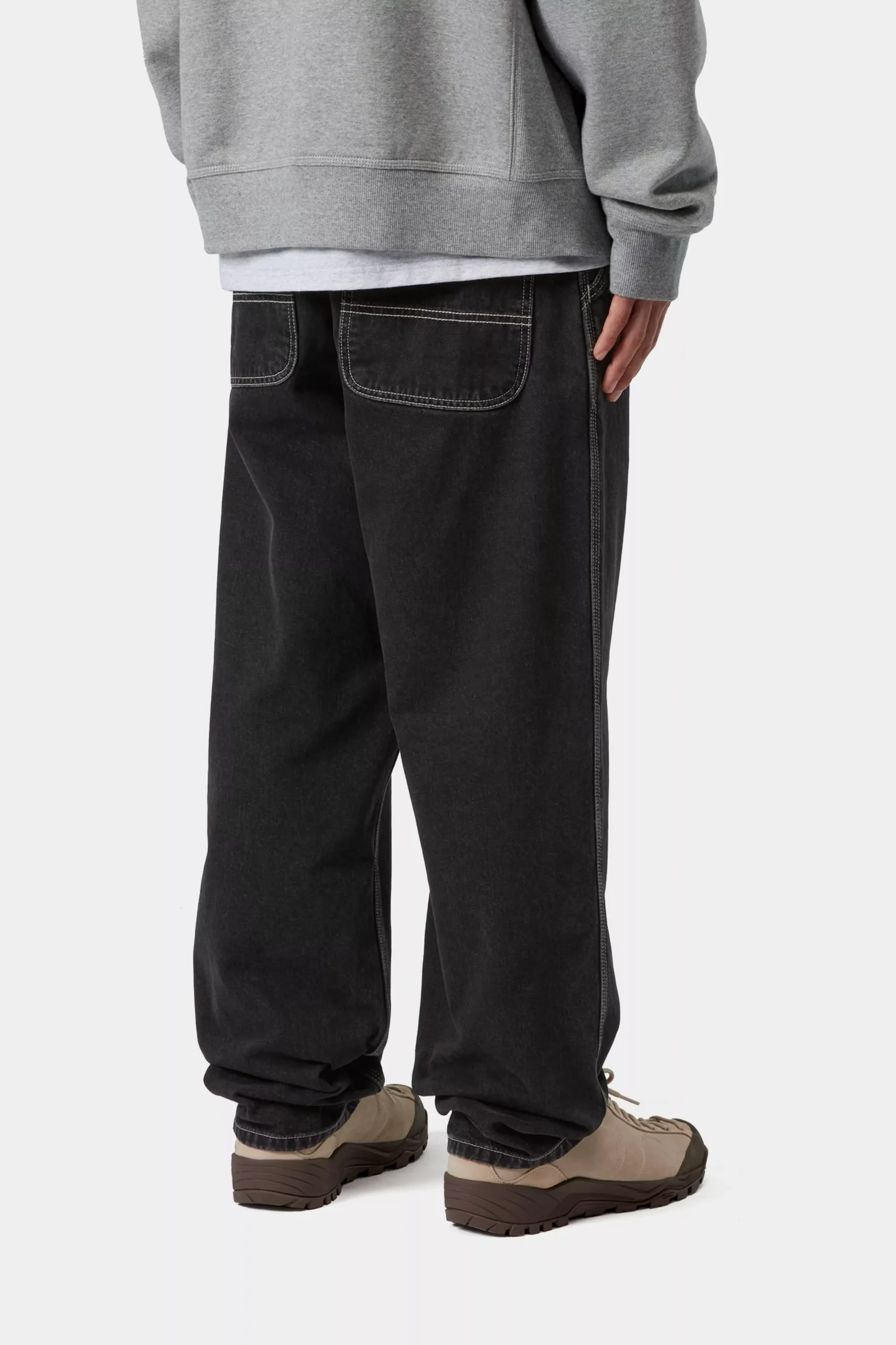 Джинсы Carhartt WIP Simple Pant Black Stone washed