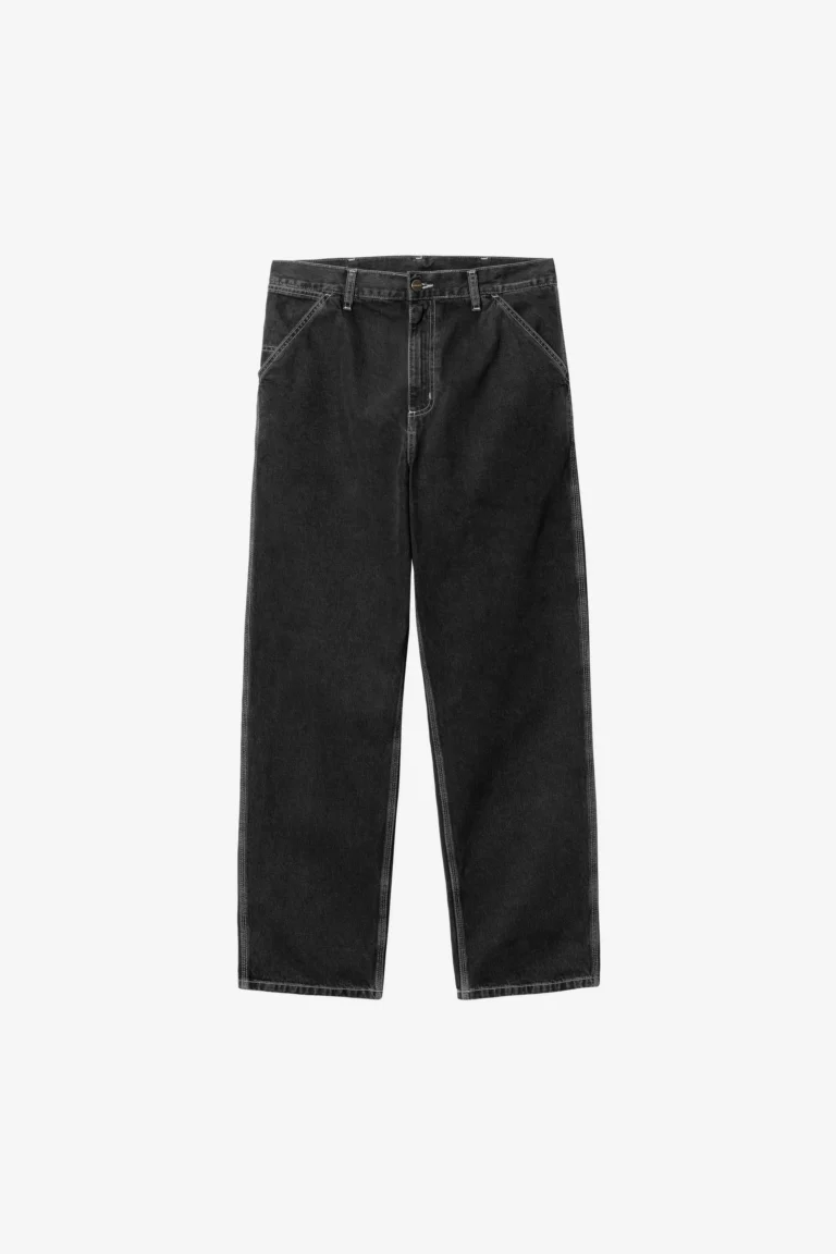 Джинсы Carhartt WIP Simple Pant Black Stone washed