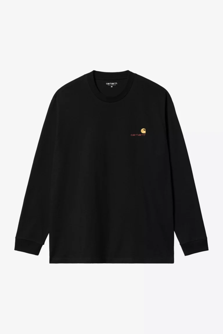 Лонгслив Carhartt WIP L/S American Script T-Shirt Black