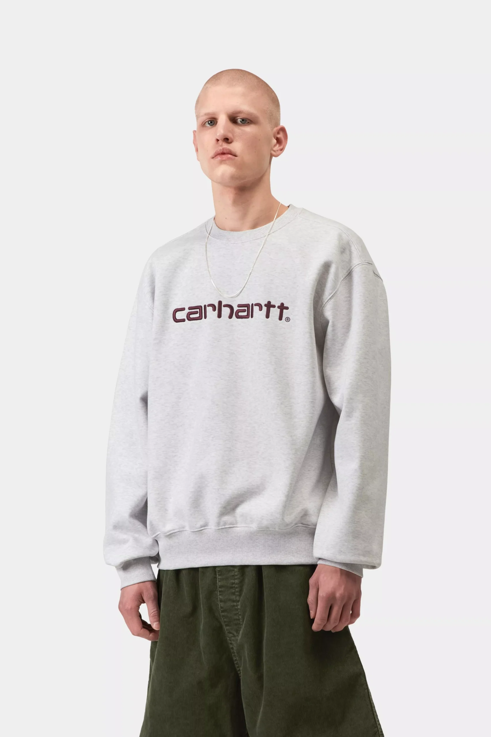Свитшот Carhartt Sweatshirt Ash Heather / Cozy Purple