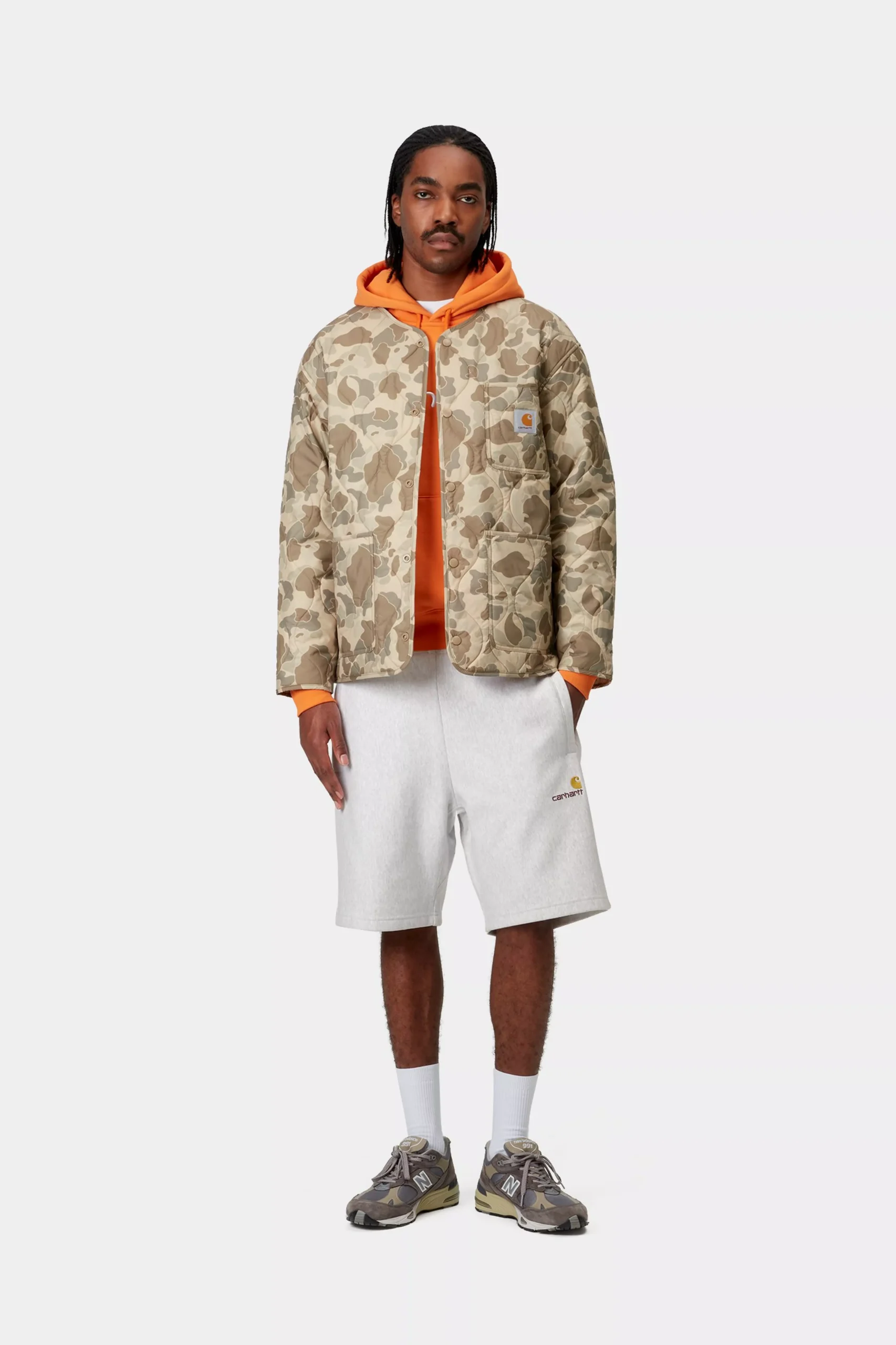 Шорты Carhartt WIP American Script Sweat Short Ash Heather