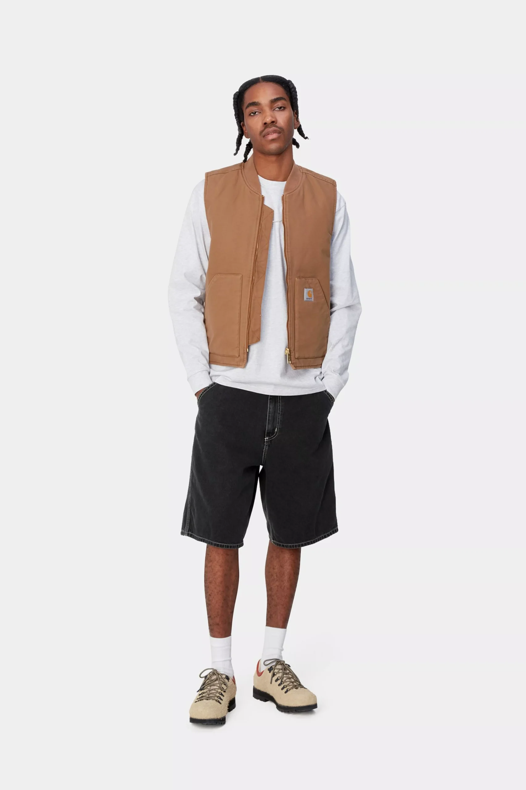 Шорты Carhartt WIP Simple Short Black Heavy stone wash