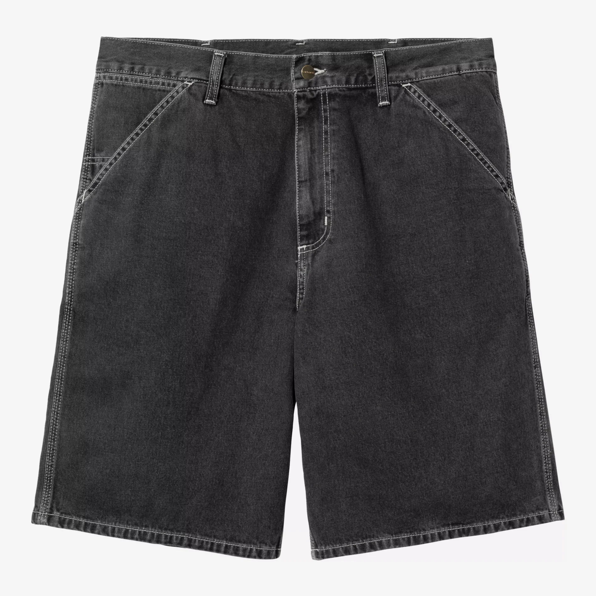 Шорты Carhartt WIP Simple Short Black Heavy stone wash
