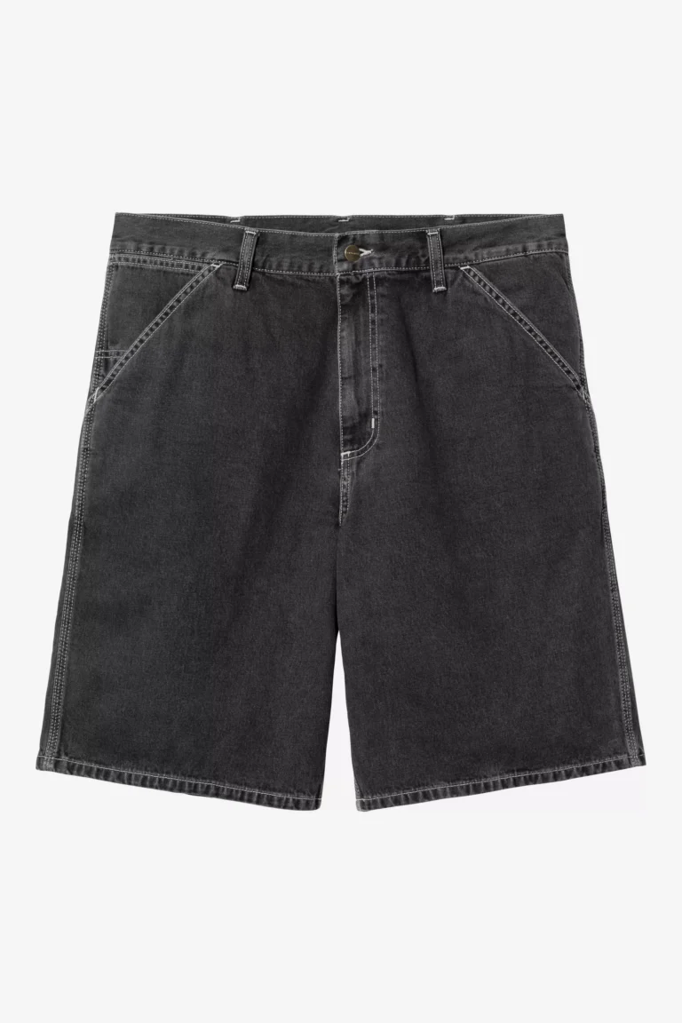 Шорты Carhartt WIP Simple Short Black Heavy stone wash