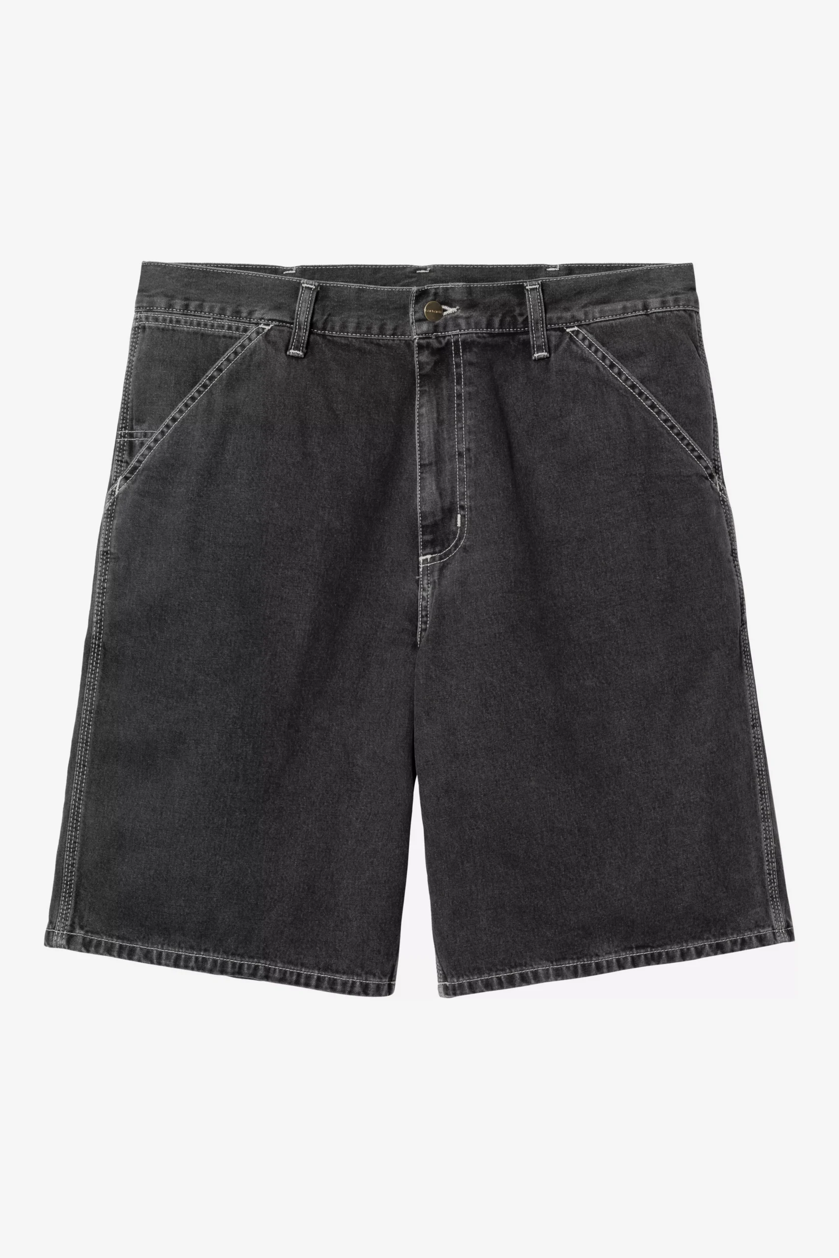 Шорты Carhartt WIP Simple Short Black Heavy stone wash