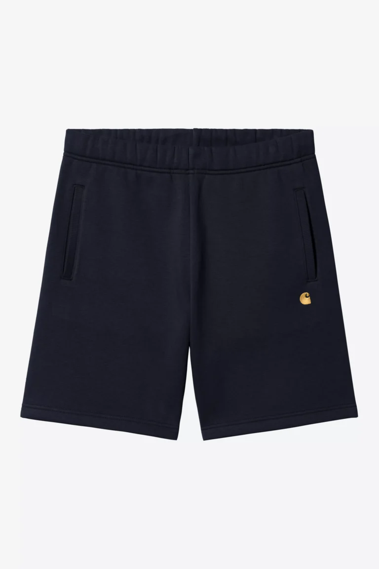 Шорты Carhartt WIP Chase Sweat Short Dark Navy / Gold