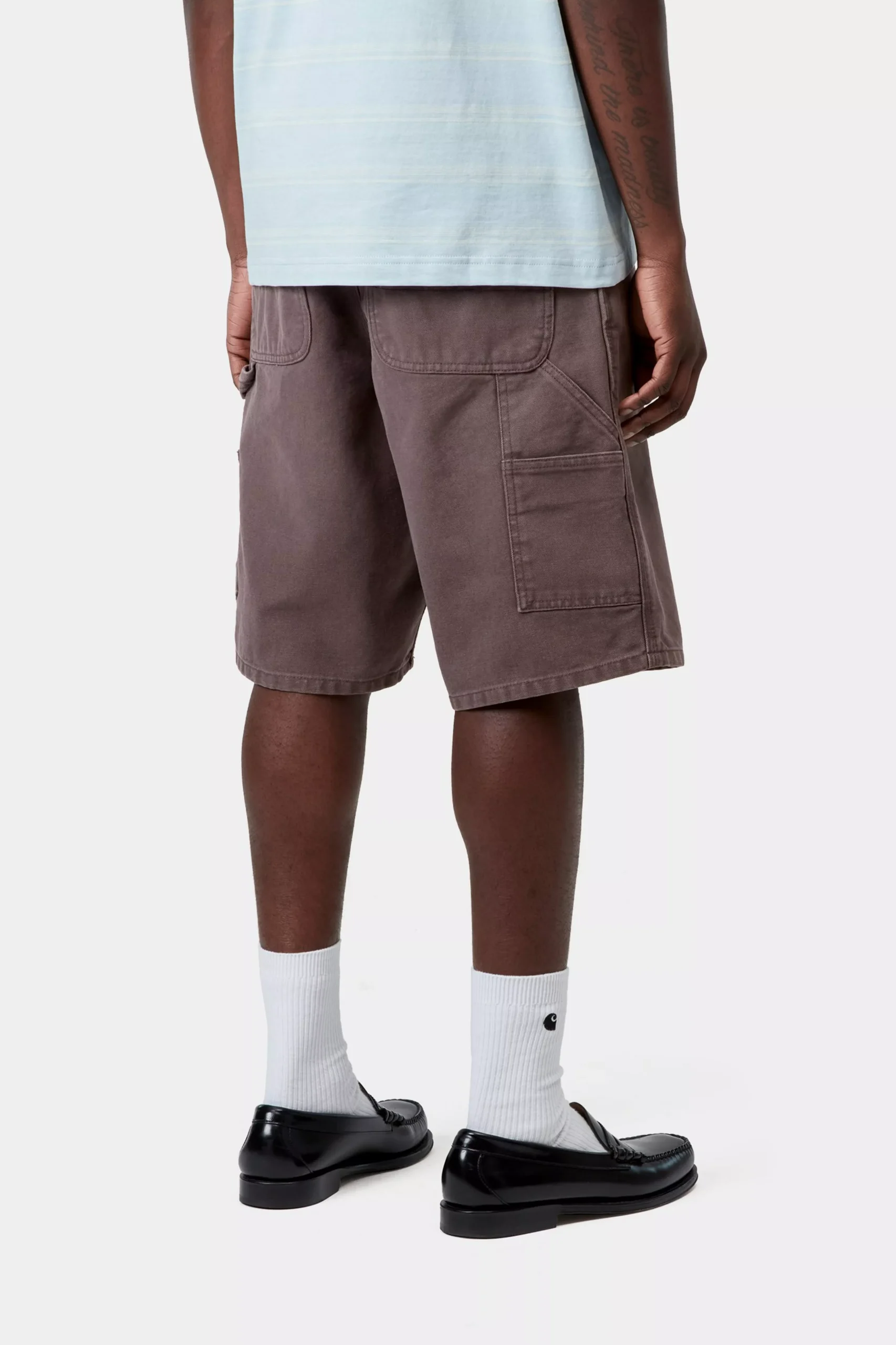 Шорты Carhartt WIP Single Knee Shale Stone canvas