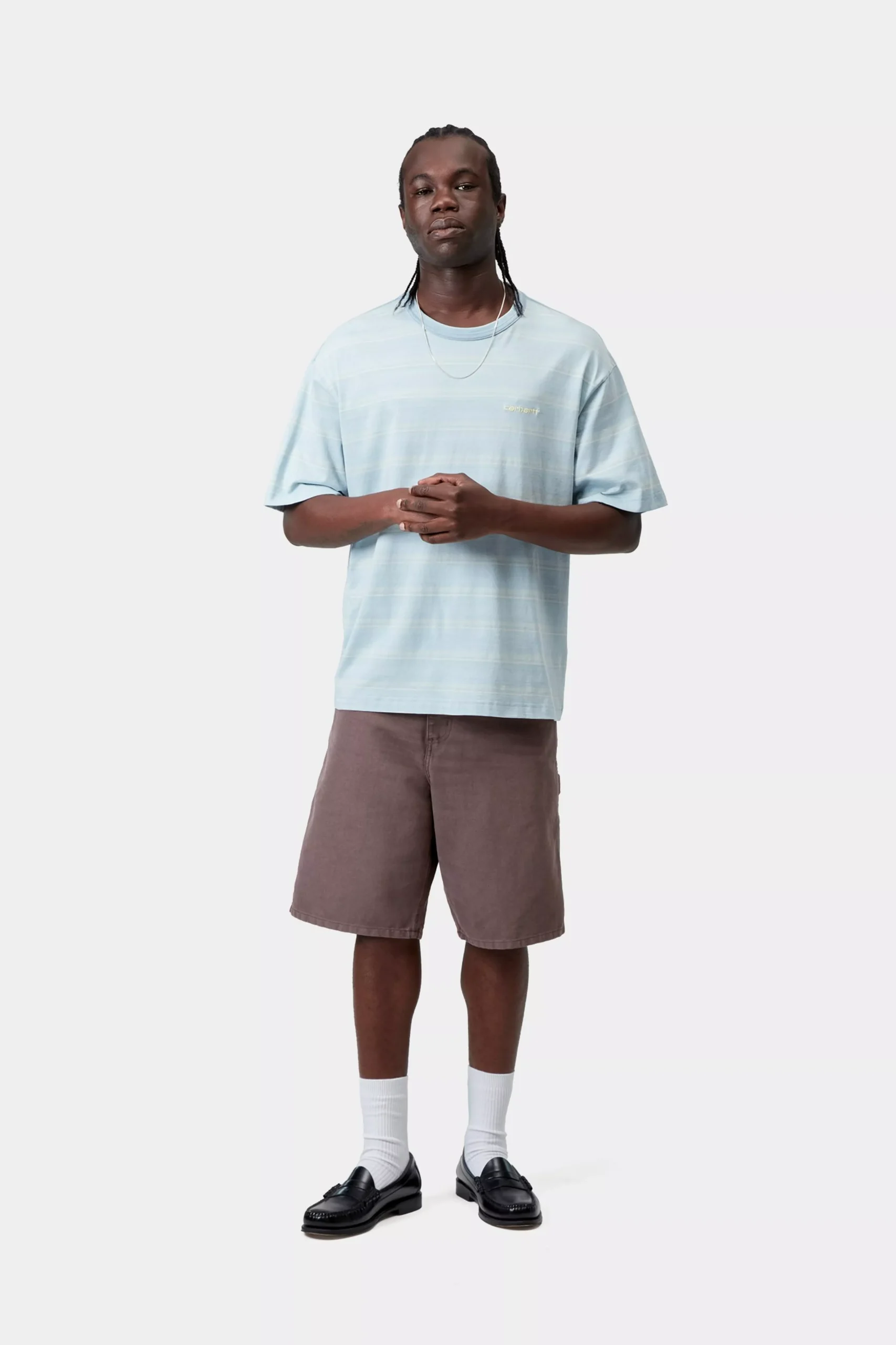Шорты Carhartt WIP Single Knee Shale Stone canvas