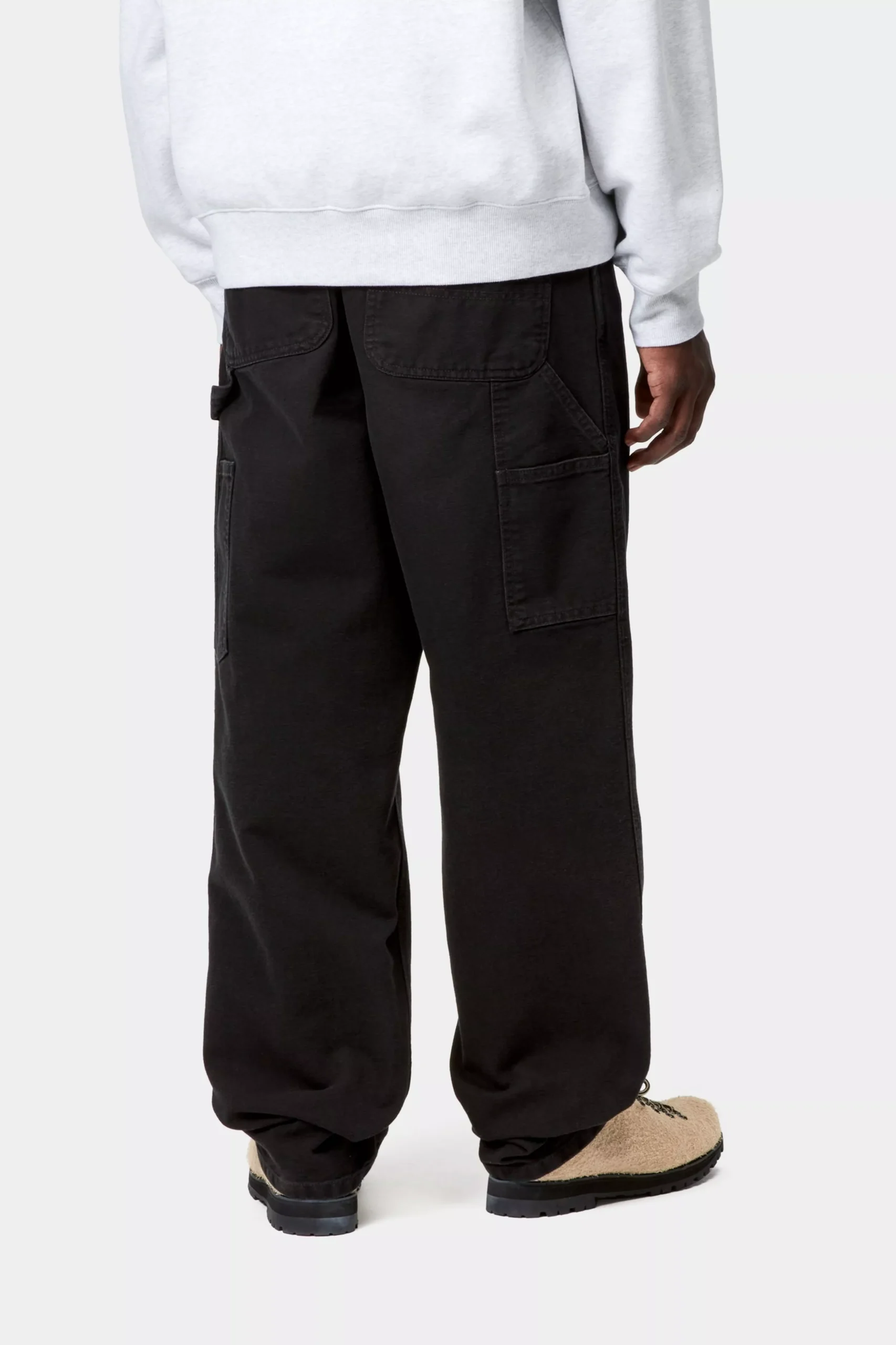 Брюки Carhartt WIP Single Knee Pant Black Stone canvas