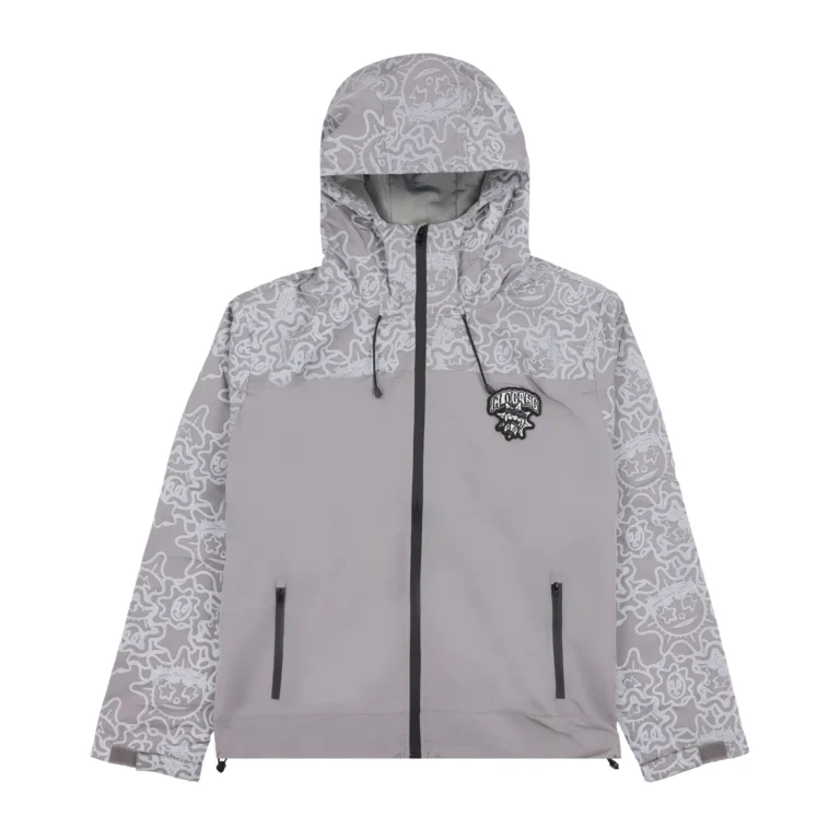 Glo Stars and Sun Windbreaker Charcoal Grey