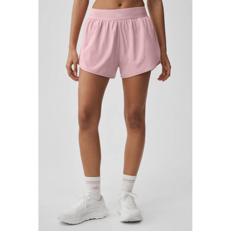 Шорты Aloyoga Match Point Short Vintage Pink