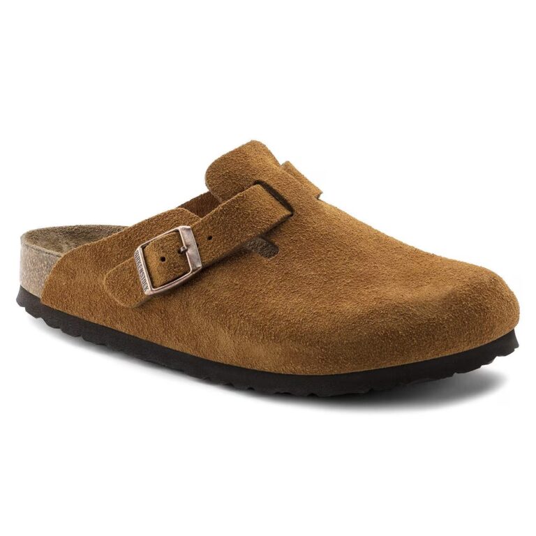 Сандали Birkenstock Boston Soft Footbed Suede Leather Mink