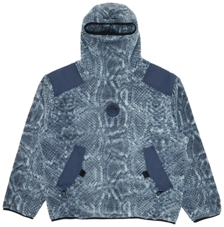 Толстовка Supreme x Nike ACG Fleece Pullover 'Mint Snakeskin'