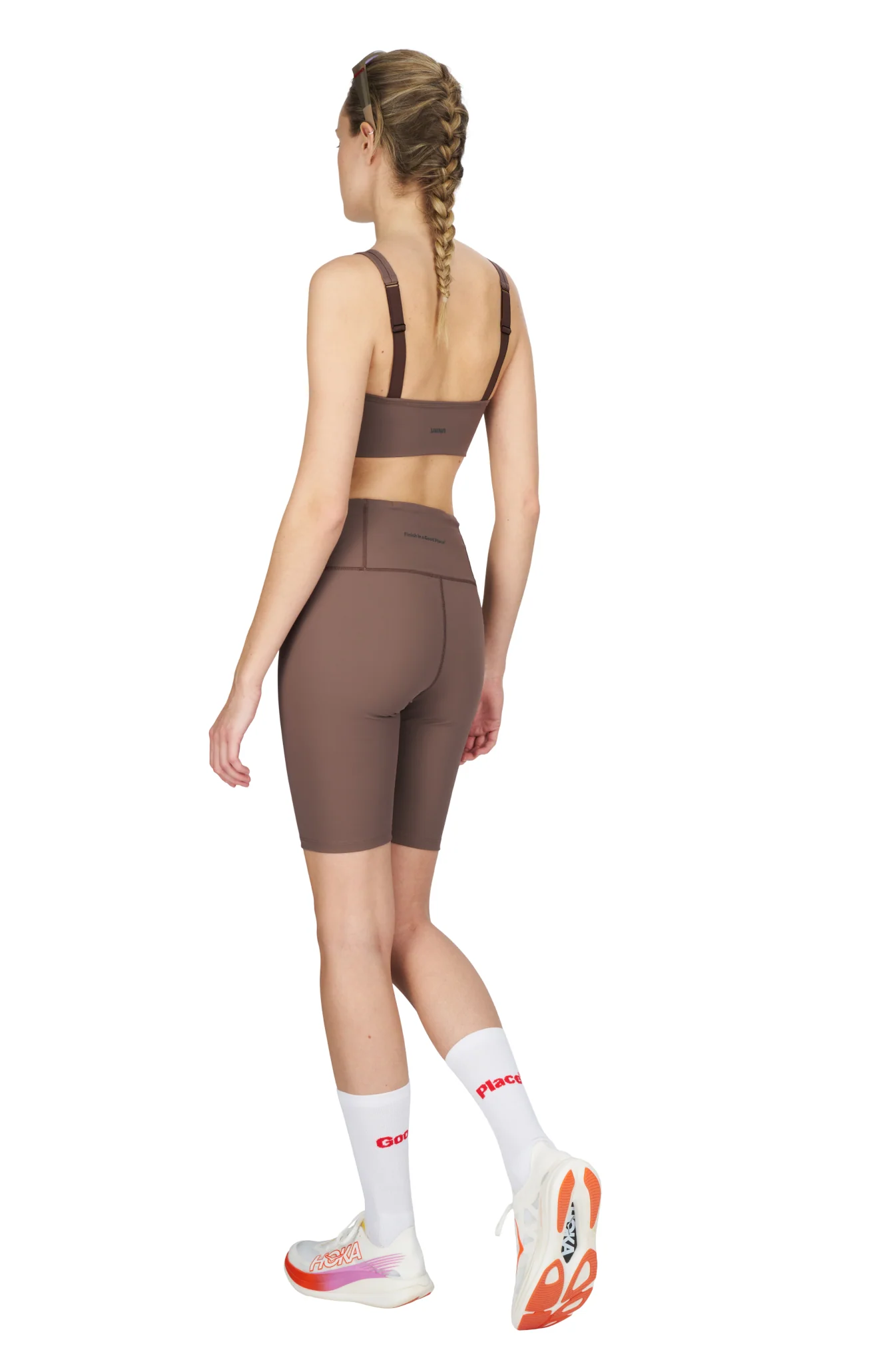 Тайтсы UNNA Good Place Shorts Plum Grey