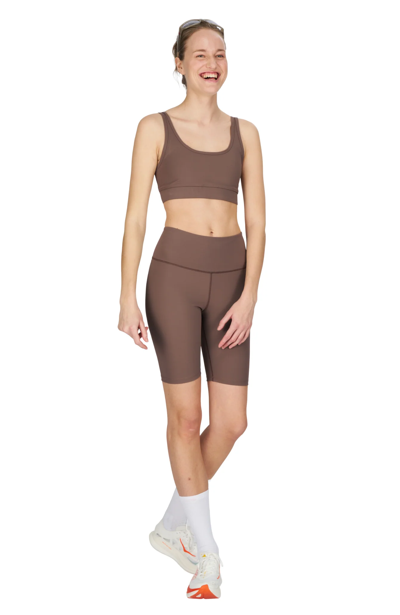 Тайтсы UNNA Good Place Shorts Plum Grey