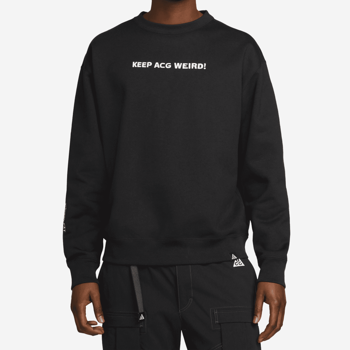 Толстовка Nike ACG Therma-FIT Fleece Crew "Keep ACG Weird" Black / Summit White