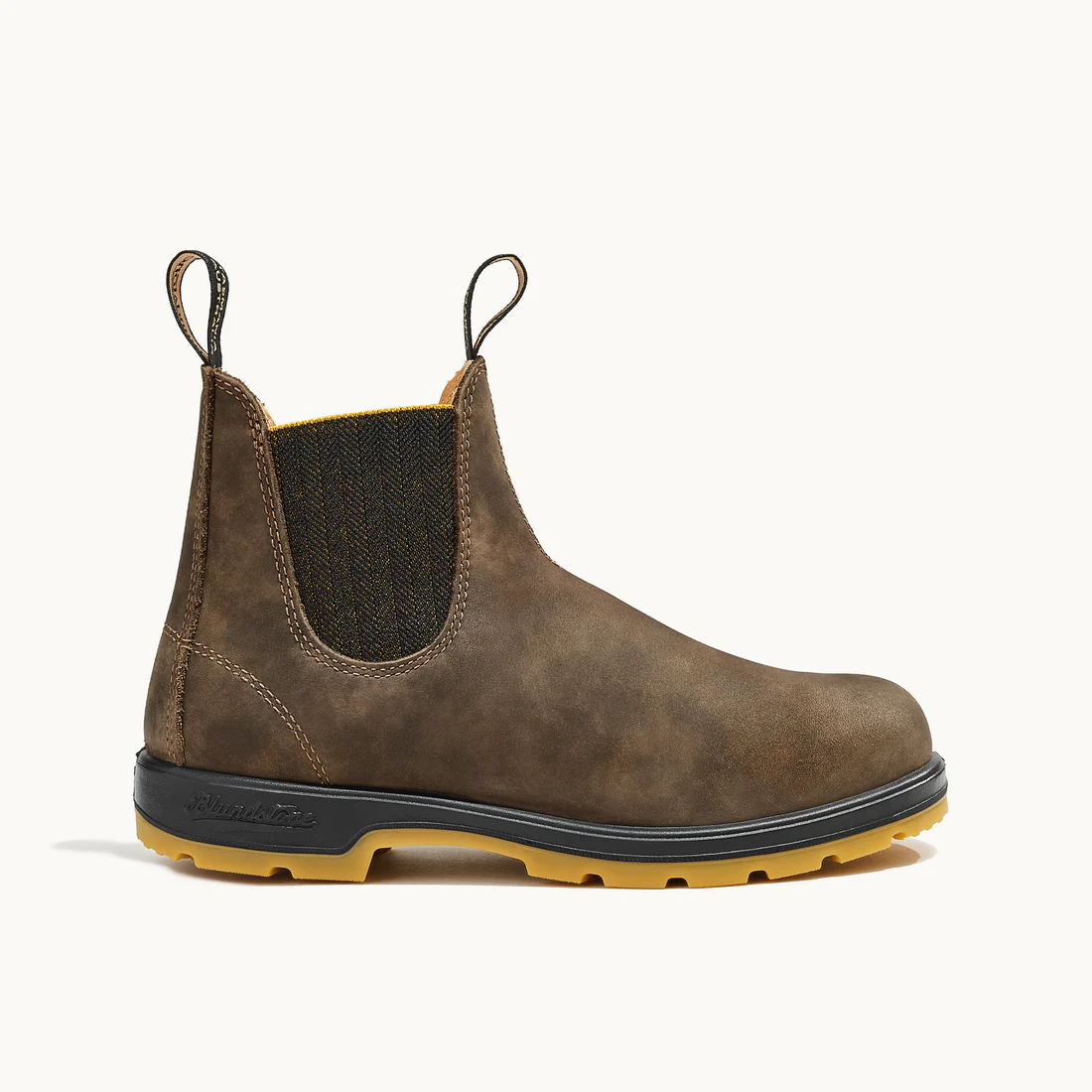 Ботинки Blundstone 1944 Chelsea Boots Rustic Brown / Mustard-Black