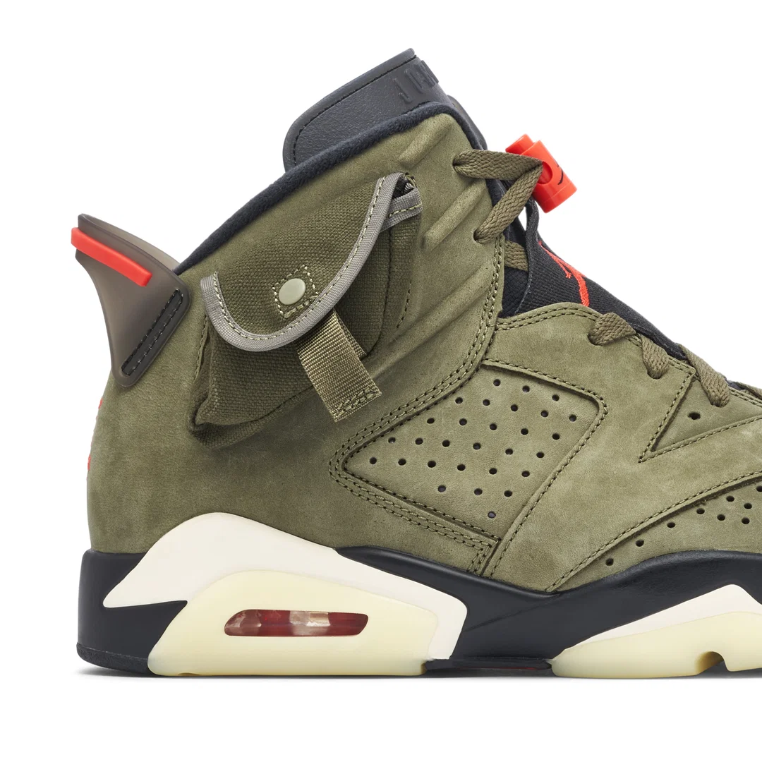 Кроссовки Nike Air Jordan 6 x Travis Scott Medium Olive
