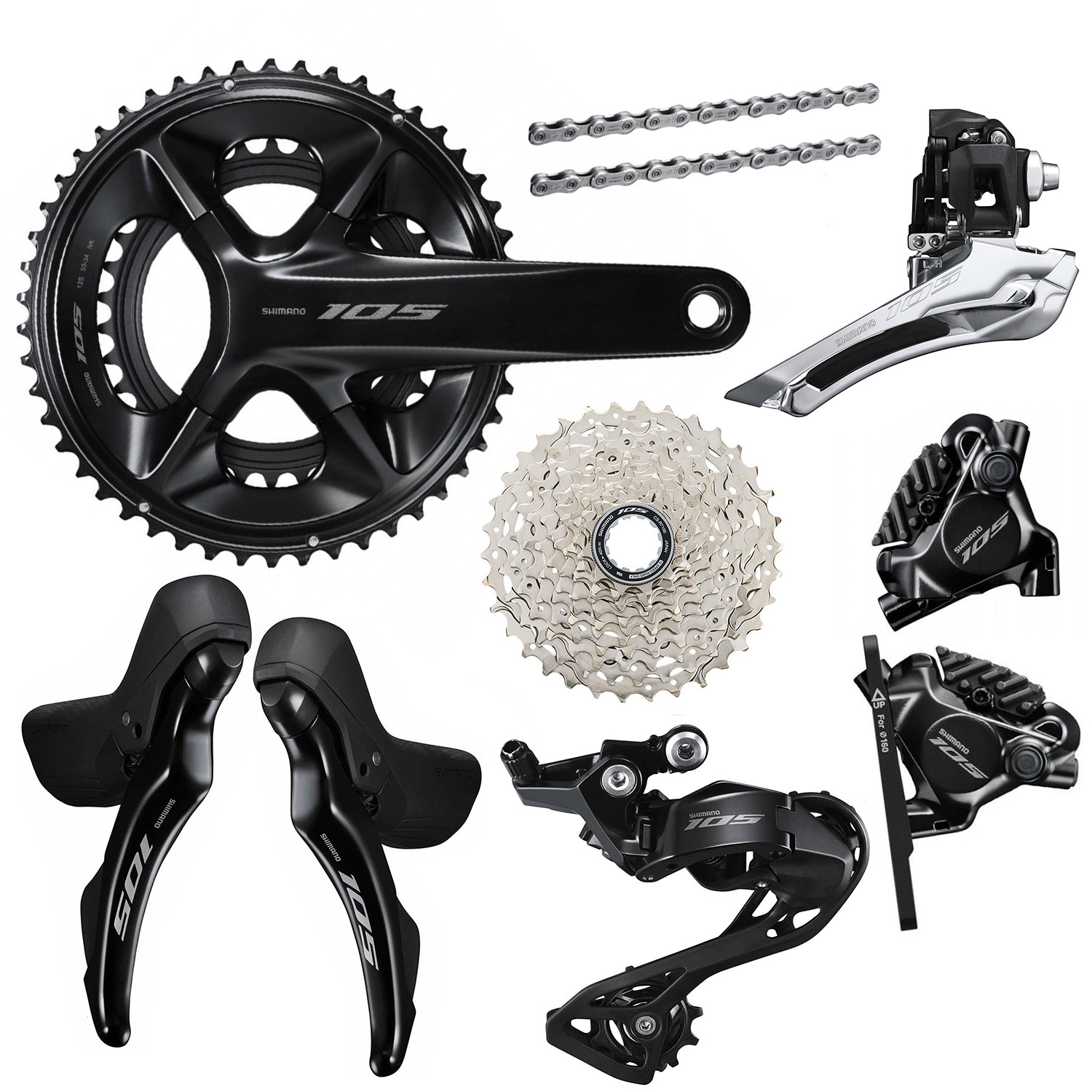 Shimano 105 R7100 Mechanical 12 Speed Disc Brake Groupset