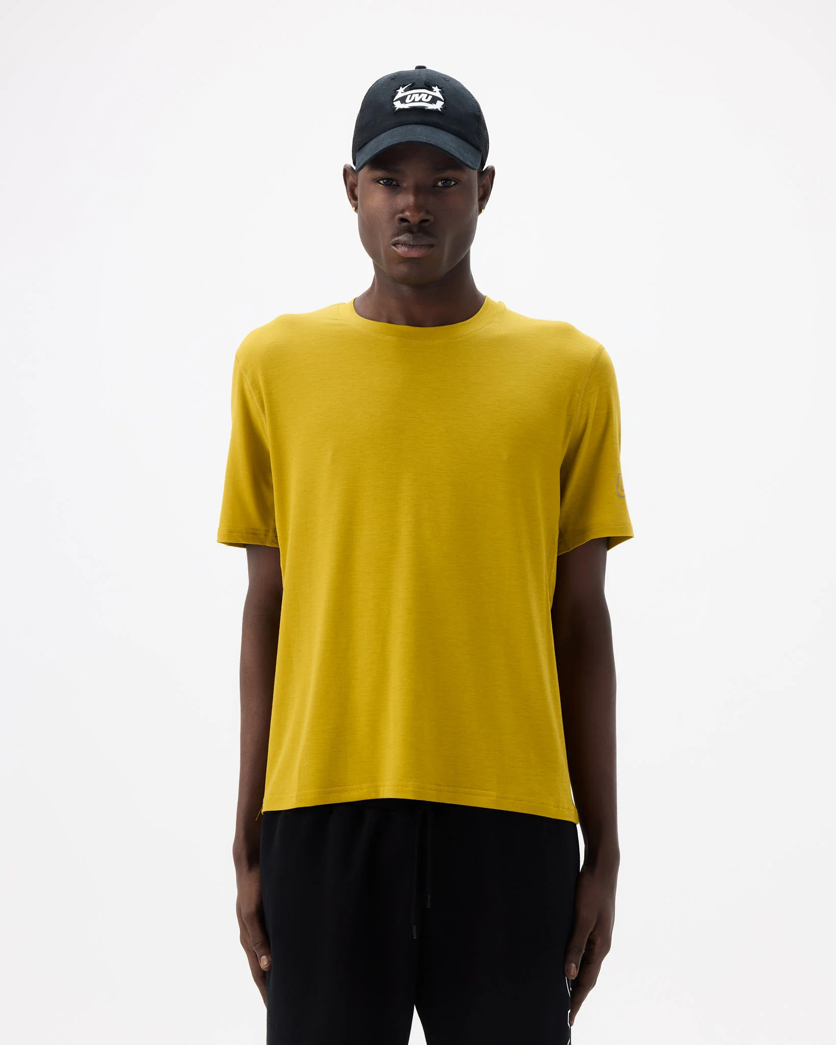 Мужская Спортивная Футболка UVU S/S Running Top 'Chartreuse'