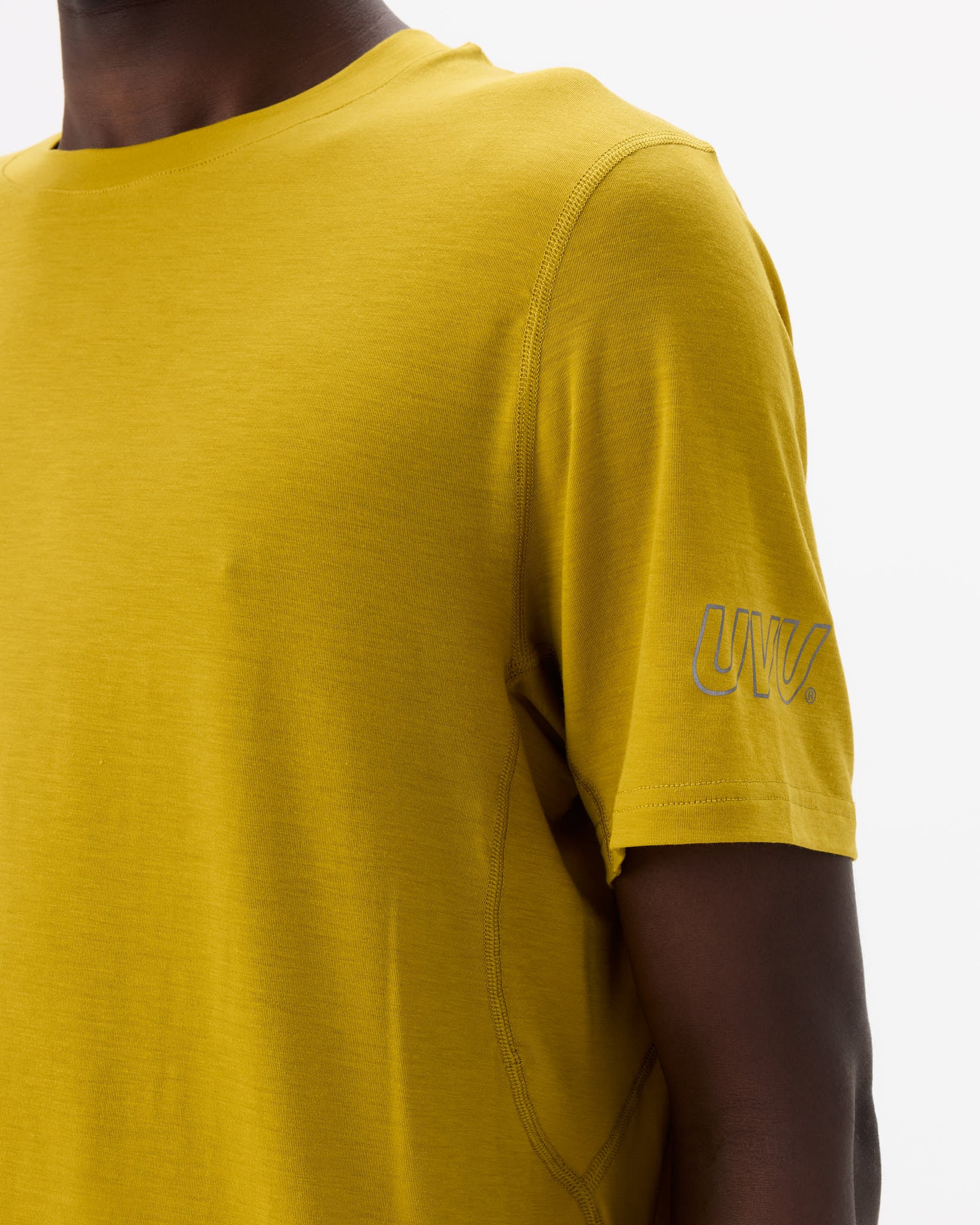 Мужская Спортивная Футболка UVU S/S Running Top 'Chartreuse'
