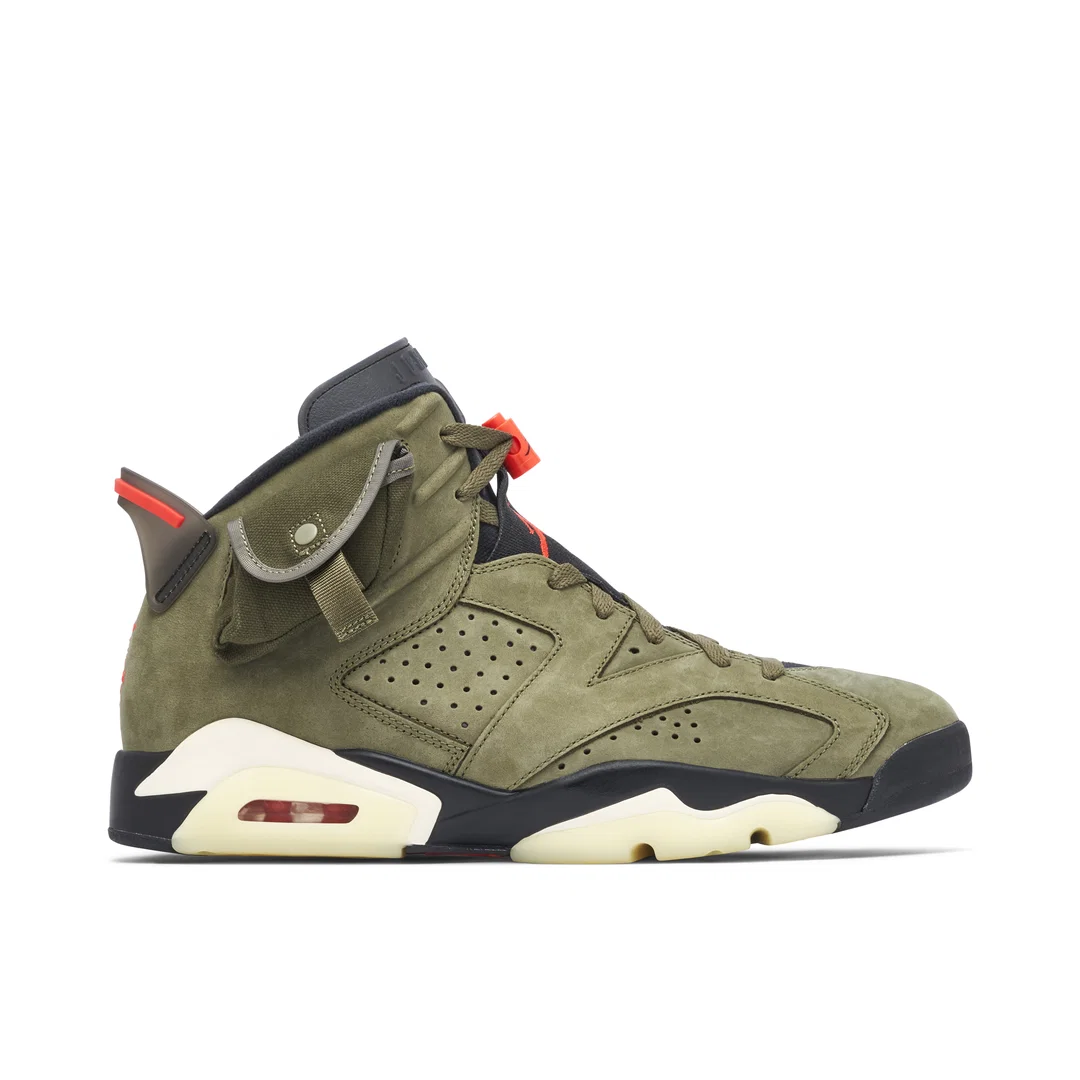Кроссовки Nike Air Jordan 6 x Travis Scott Medium Olive
