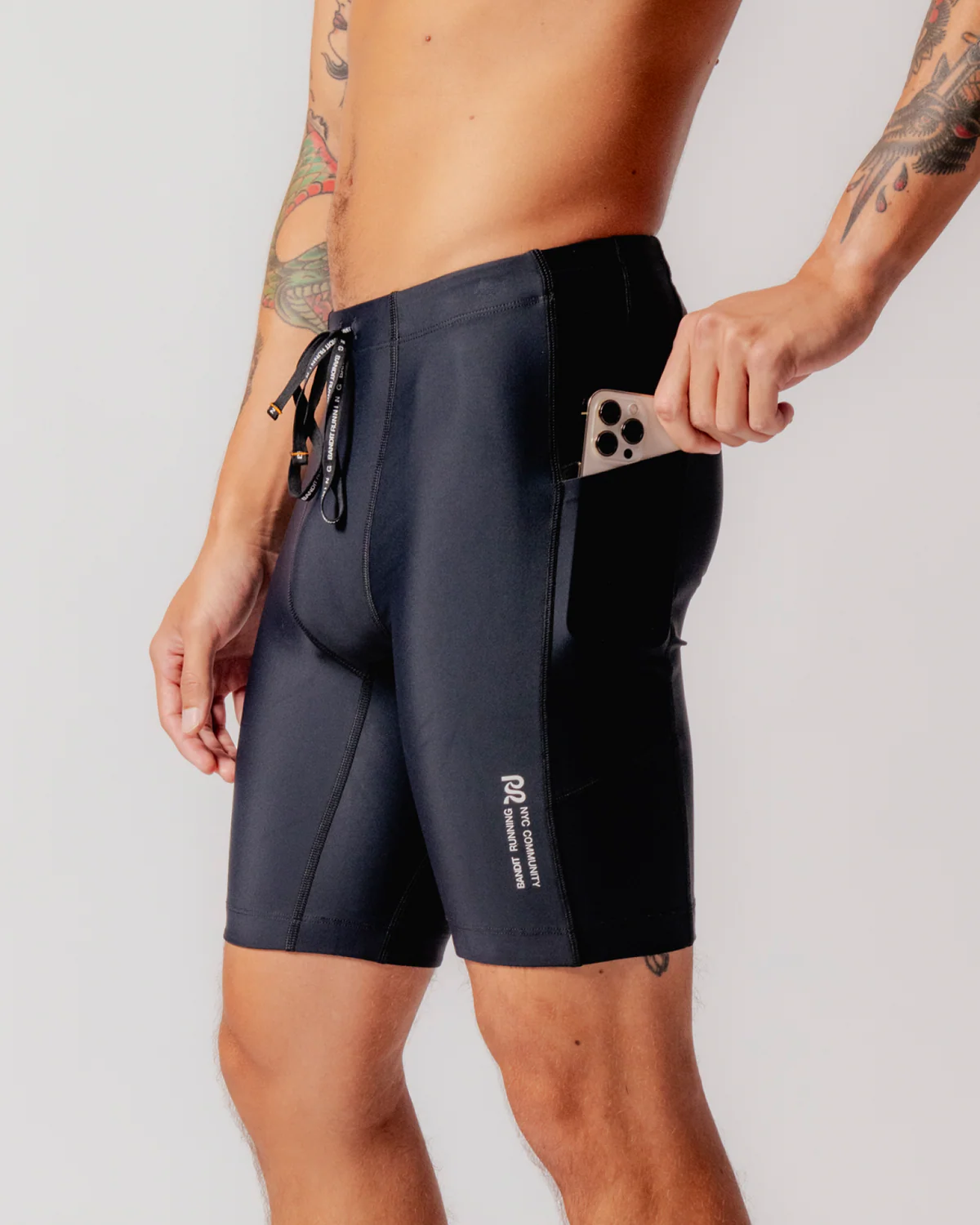 Шорты Bandit Running Superbeam™ Next Gen 7 Pocket Half Tights Black