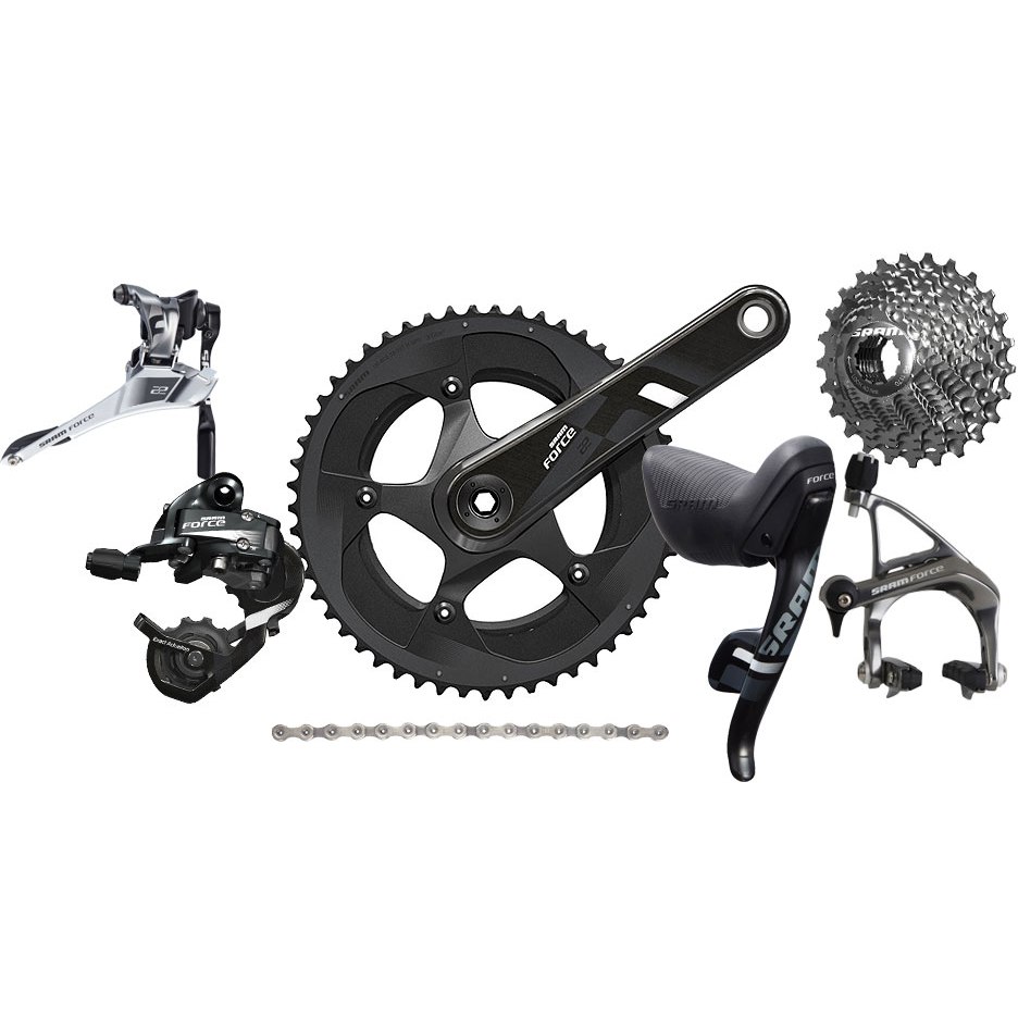 SRAM Force 22 Groupset 2x11 compact - GXP - with mechanic rim brakes