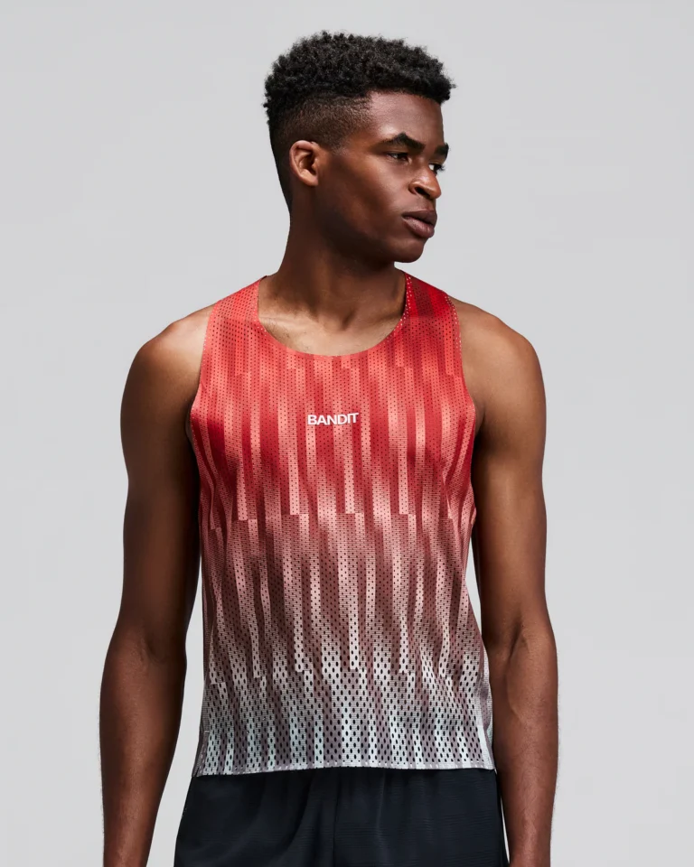 Майка Bandit Running Shredder™ Shorty Race Singlet Uneven Gradient - Poppy