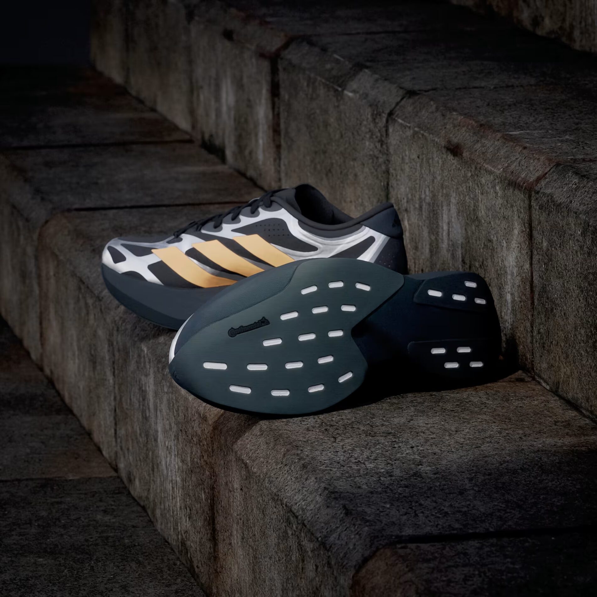 Беговые Кроссовки Adidas Adizero Evo SL EXO 'Carbon / Lucid Orange / Silver Metallic'