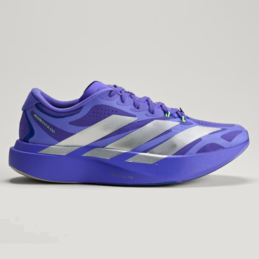 Беговые Кроссовки Adidas Adizero Evo SL EXO 'Solar Purple / Silver Metallic / Pure Purple'