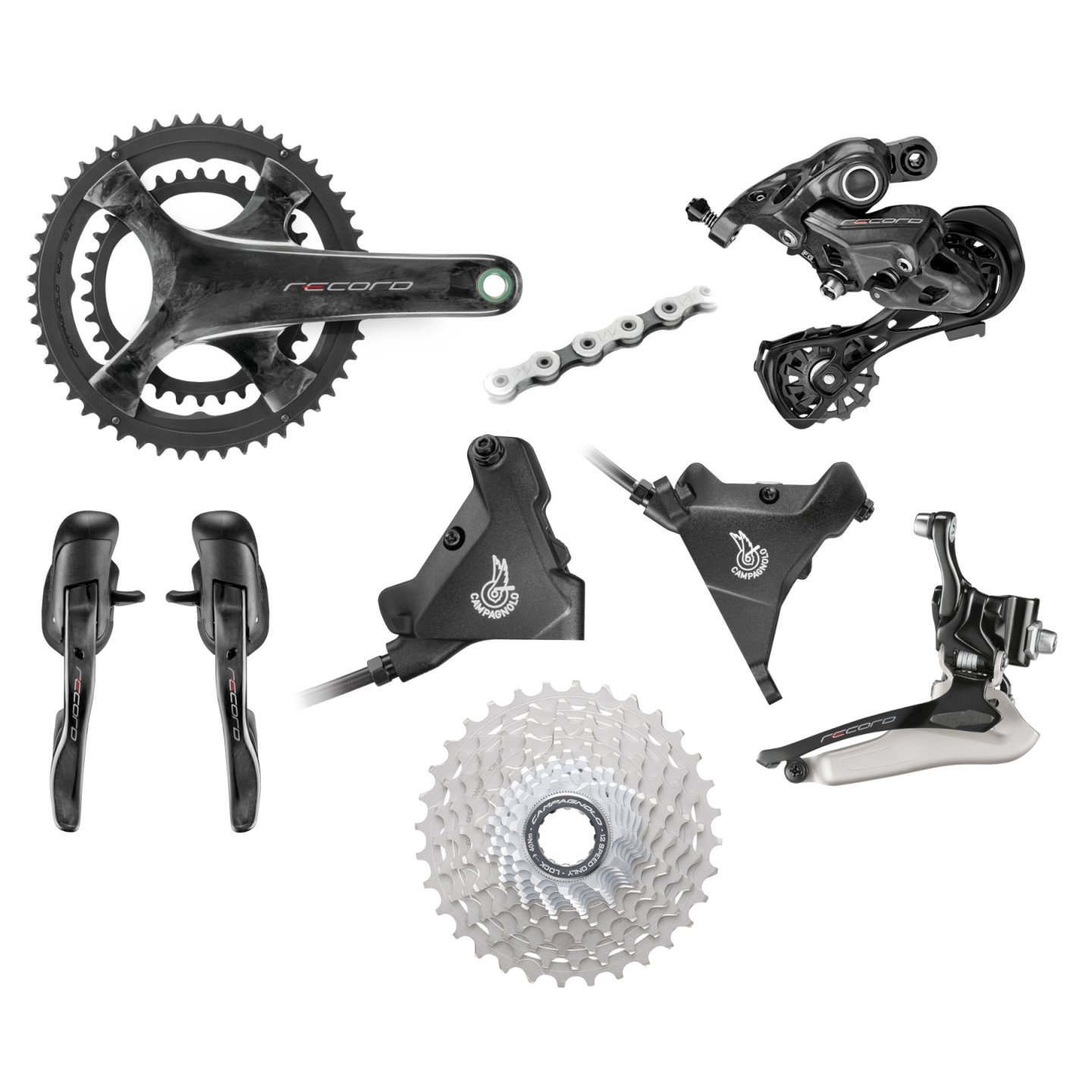 Campagnolo Record Groupset 2x12-speed - Hydraulic Disc Brake - Flat Mount
