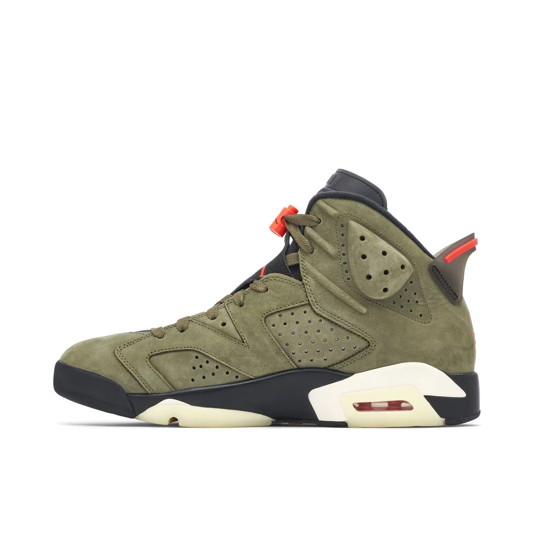 Кроссовки Nike Air Jordan 6 x Travis Scott Medium Olive
