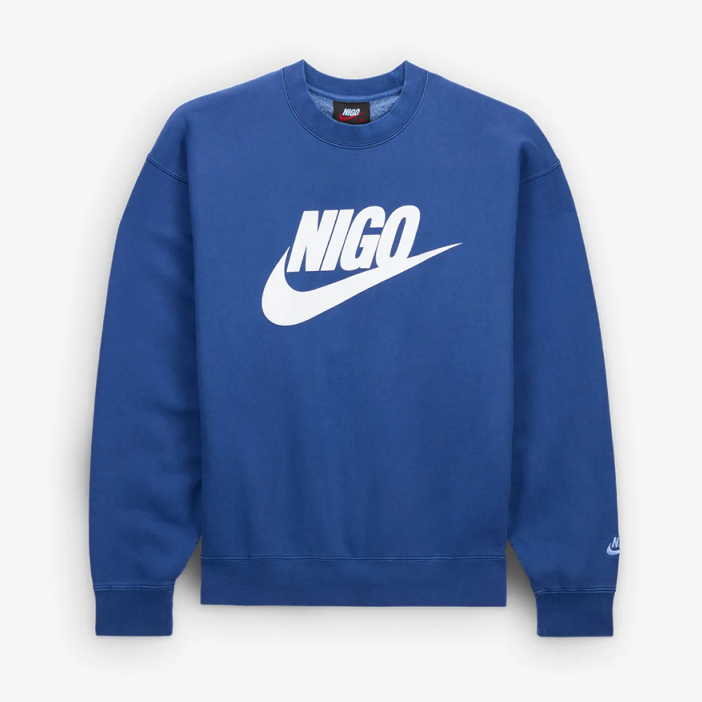 Толстовка Nike x Nigo NRG Fleece Crew Sweatshirt 'Navy'