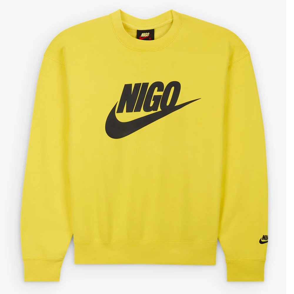 Толстовка Nike x Nigo NRG Fleece Crew Sweatshirt 'Speed Yellow'