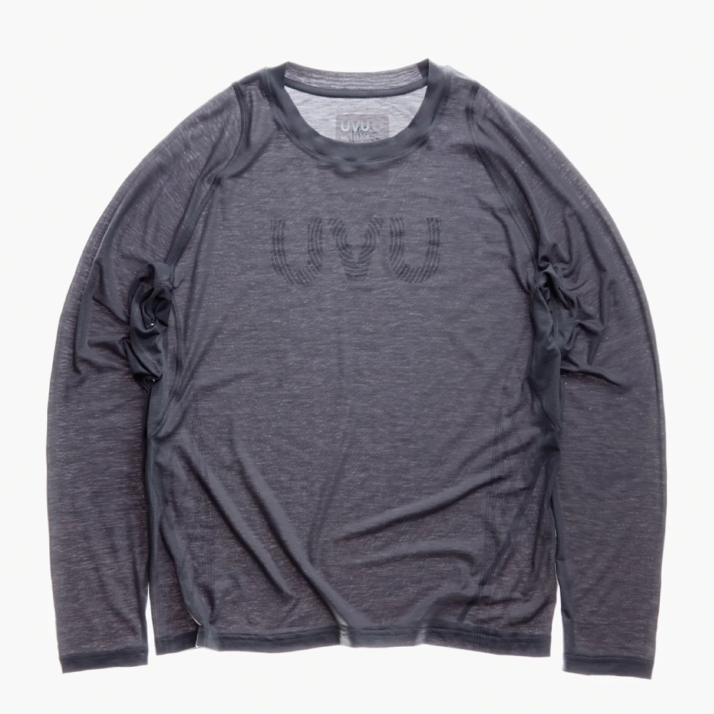Мужской Спортивный Лонгслив UVU L/S Running T-Shirt 'Grey'
