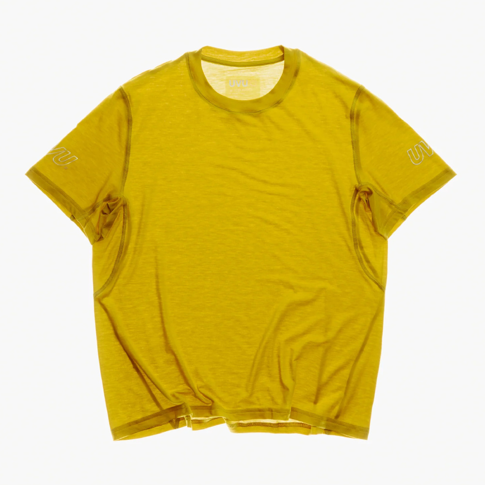 Мужская Спортивная Футболка UVU S/S Running Top 'Chartreuse'