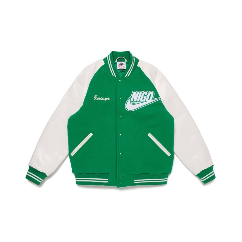 Куртка Nike x Nigo NRG Varsity Jacket Green / White