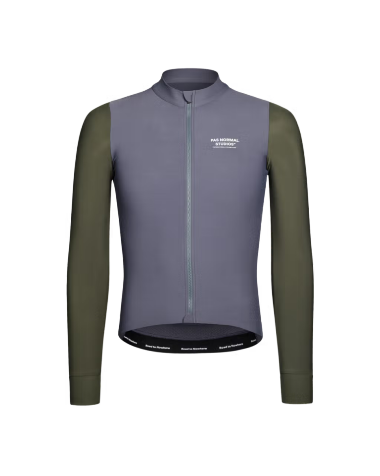 Джерси с длинным рукавом Pas Normal Studios Men's Mechanism Long Sleeve Jersey Steel / Dark Olive