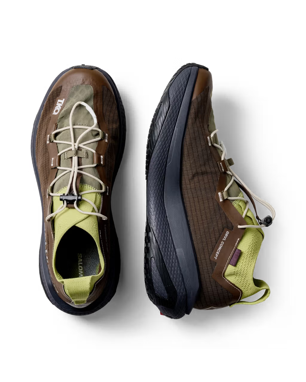 Кроссовки PAS Normal Studios x Salomon GRVL Concept Moss Green&nbsp;