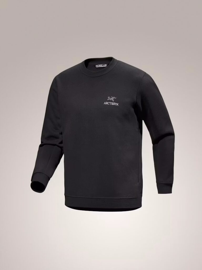 Cвитшот Arcteryx Emblem Fleece Crew Neck Pullover Black
