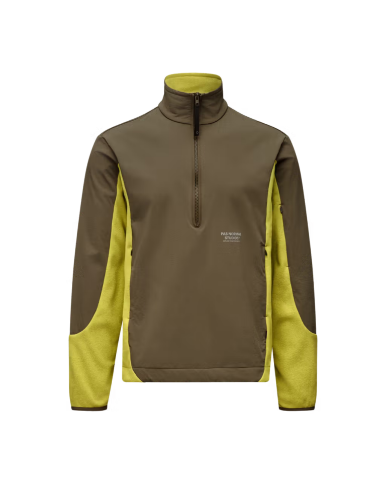 Pas Normal Studios Off-Race Light Fleece Half-Zip Moss Green