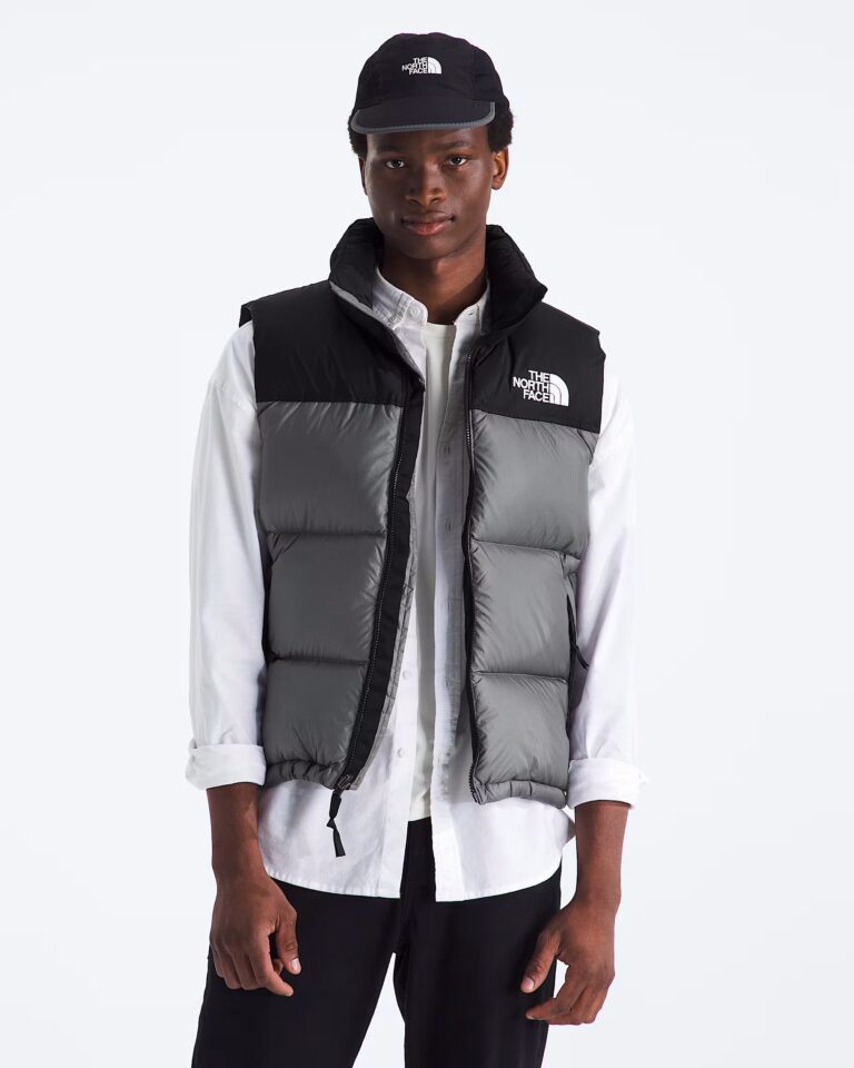 The North Face Men’s 1996 Retro Nuptse Vest Smoked Pearl/TNF Black