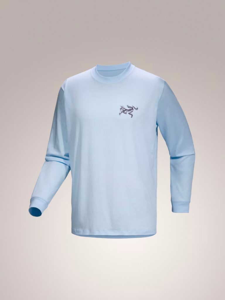 Лонгслив Arc'teryx Kragg SL Cotton Bird Tile Shirt LS Alpine Blue / Moondrop