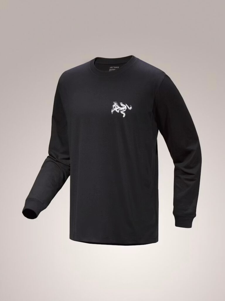 Лонгслив Arc'teryx Kragg SL Cotton Bird Tile Shirt LS Black / Arctic Silk