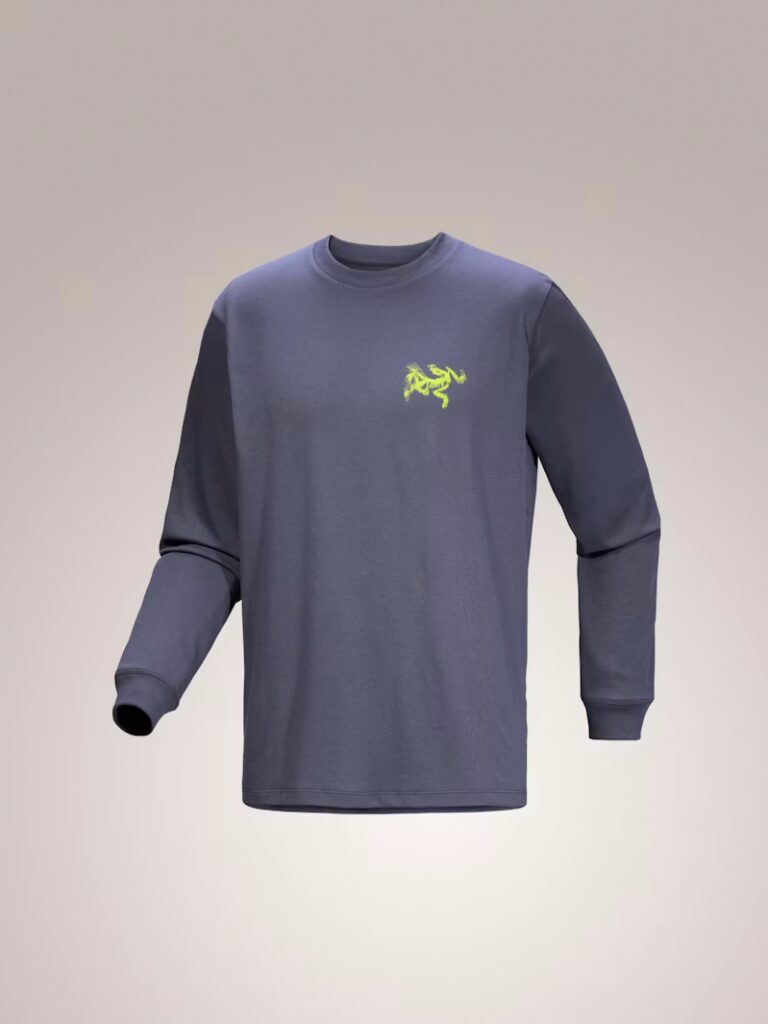 Лонгслив Arc'teryx Kragg SL Cotton Bird Tile Shirt LS Dk Stratus / Euphoria