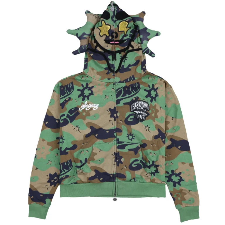 Худи Glo Gang Glo Man Full Zip Hoodie Camo