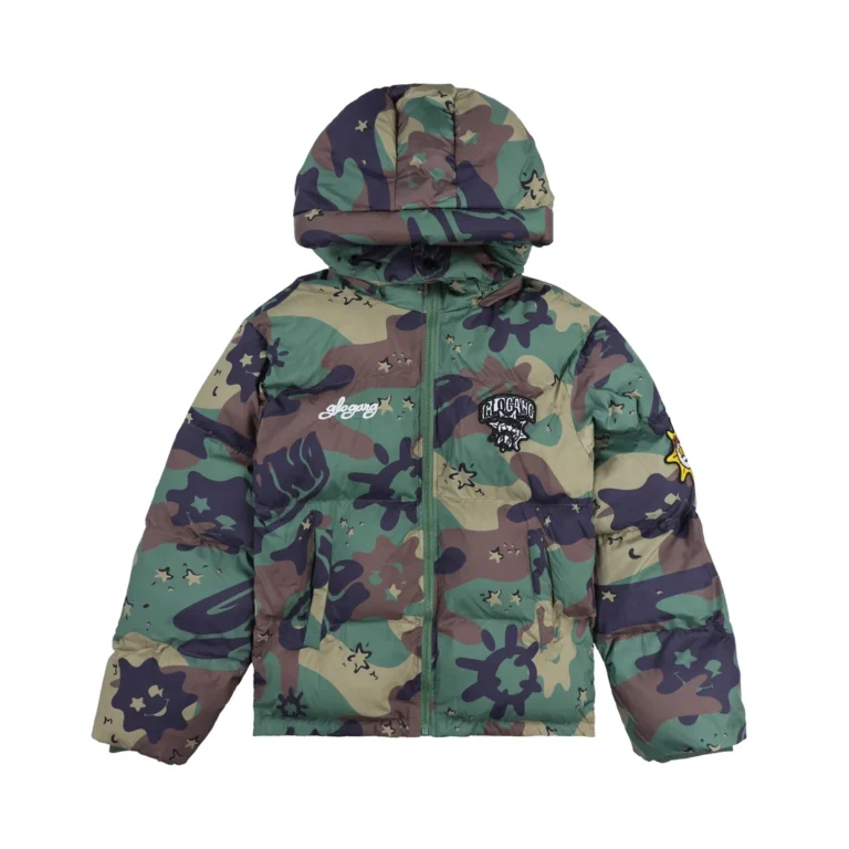 Куртка-пуховик Glo Gang Glocer Puffer Green Camo